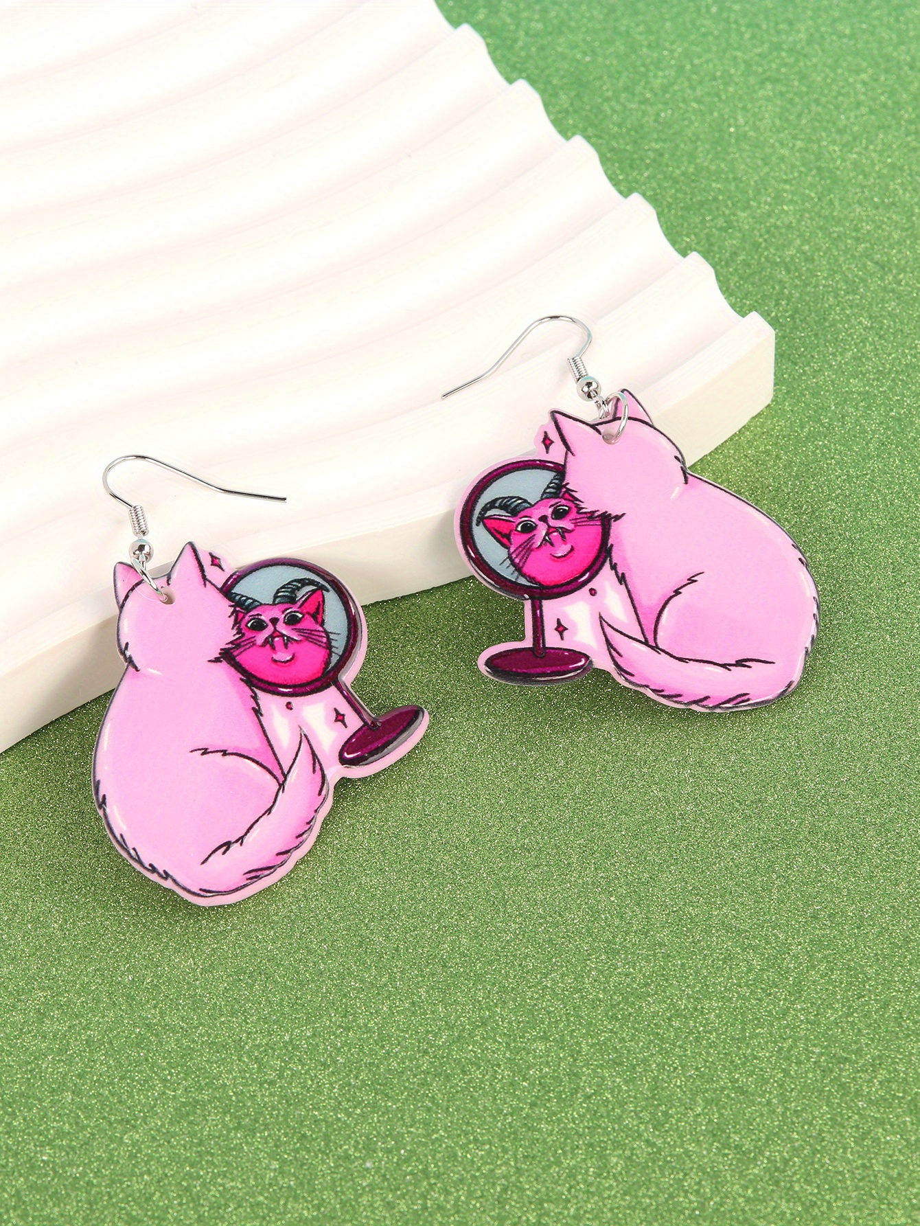 Halloween Earrngs / Black Cat Earrngs / Laser Cut Wood - Etsy