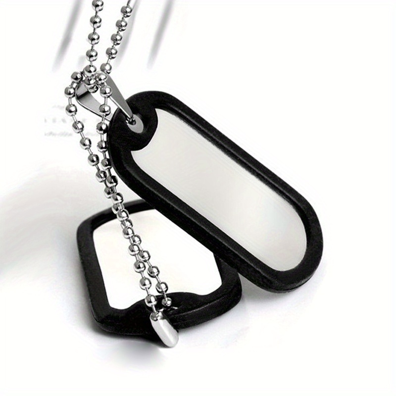 DogTags Necklaces Military Stainless Steel Ball Chain for Women