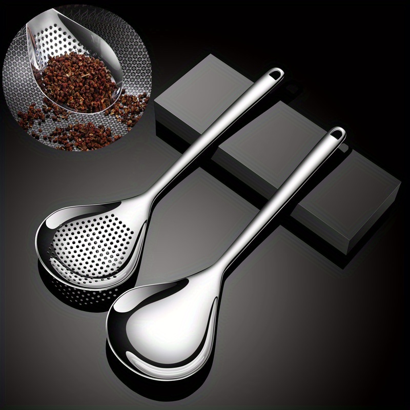 Hot Pot Strainer Scoops Stainless Steel Hot Pot Strainer Spoons Mesh  Skimmer Spoon Asian Strainer Ladle