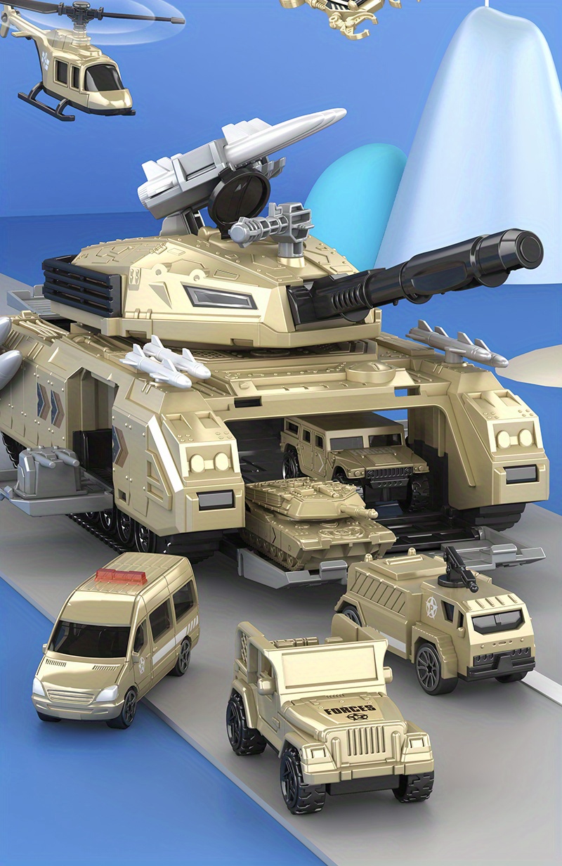 Exciting Transformable Car Tank & Helicopter Toy - Perfect Birthday Gift  for Kids!