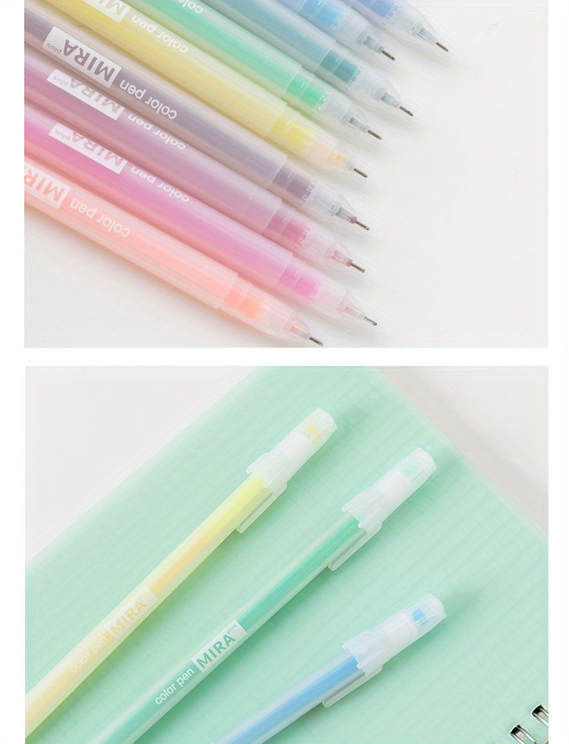 9/12 PCS Colored gel pens set Free Shipping Kawaii blue 0.5 mm ballpoint pen  for journal Cute Korean School stationary supplies