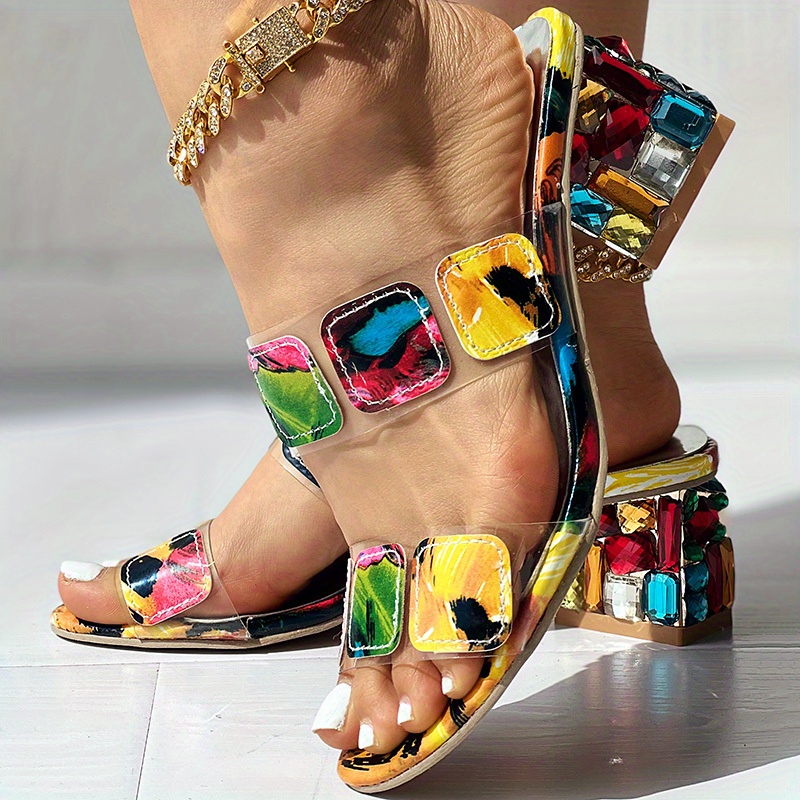 Womens multi hot sale coloured sandals