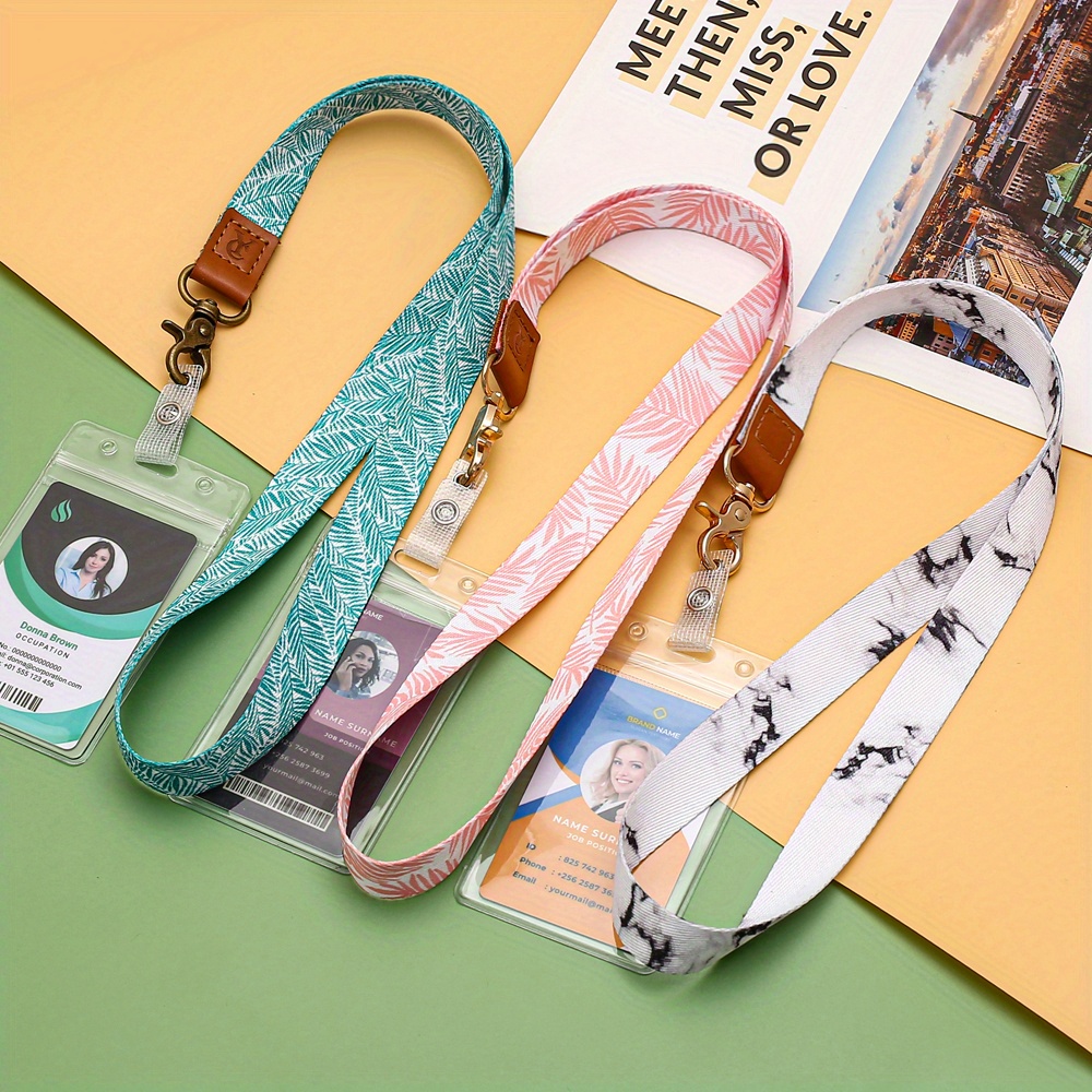 Cute Waterproof Lanyards Extra Thick Plastic Clear Badge - Temu