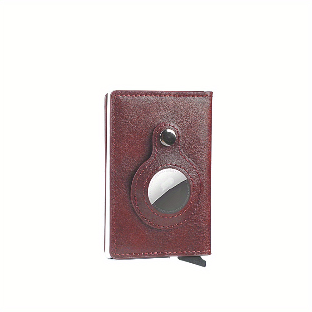 Men's RFID Blocking Card Holder With AirTag Holder Slim
