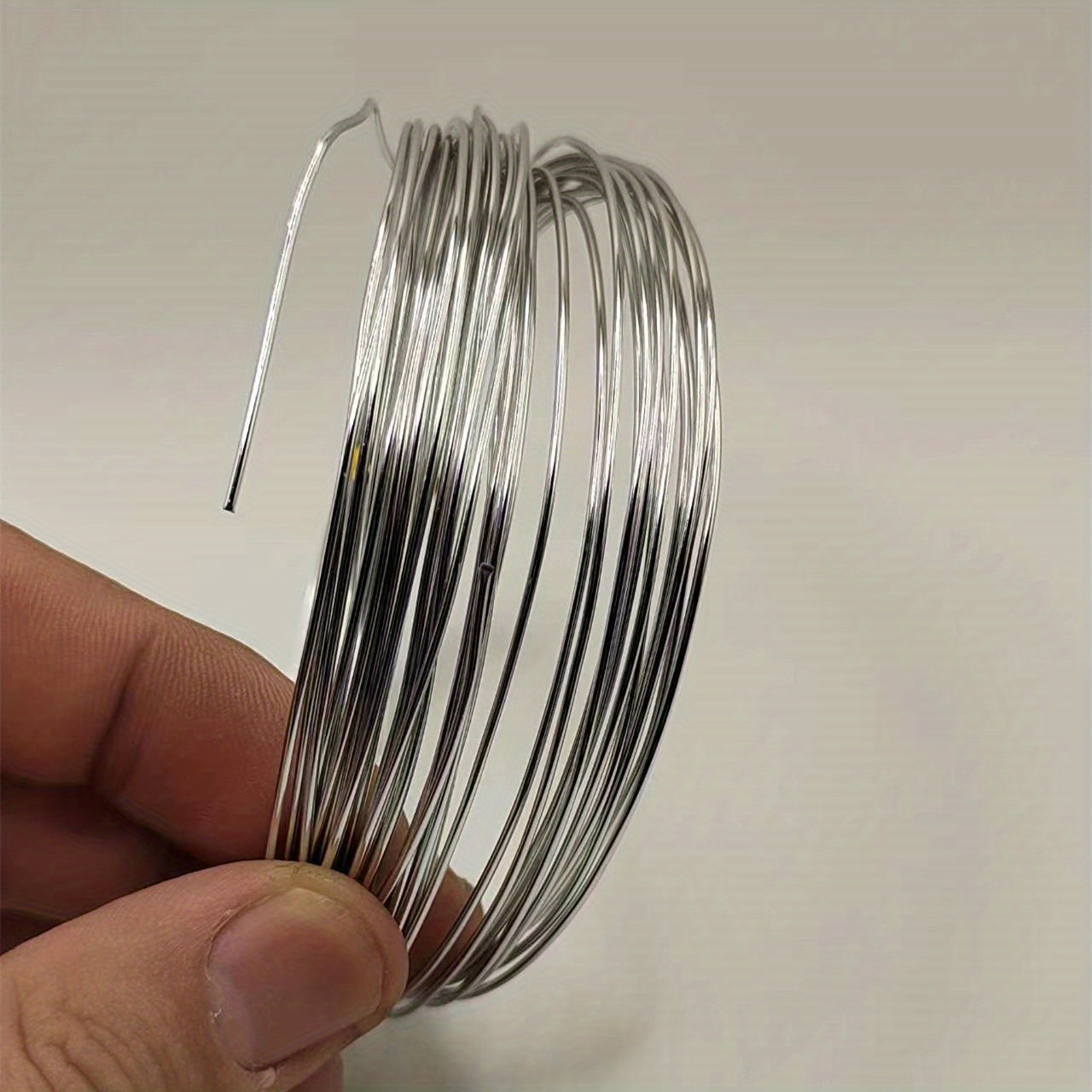 100 Loops Diameter Silver Memory Beading Steel Wire Beading - Temu