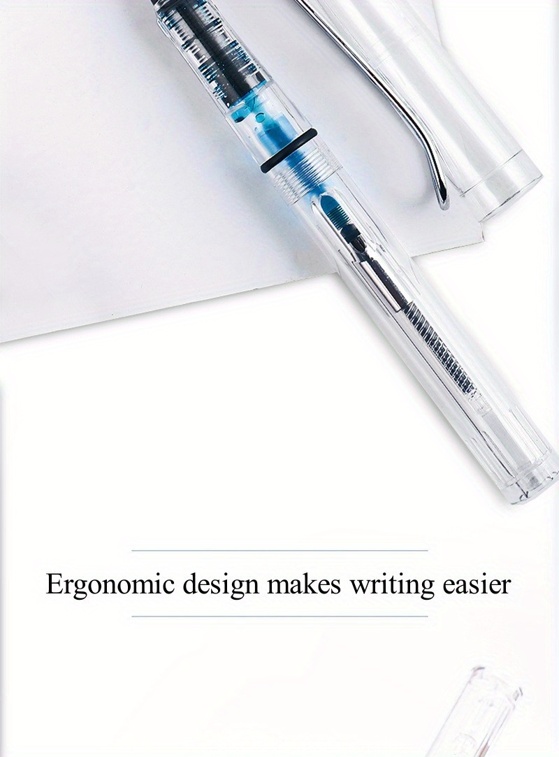 Gel Pen That Can Add Ink Transparent Signature Pen Student - Temu