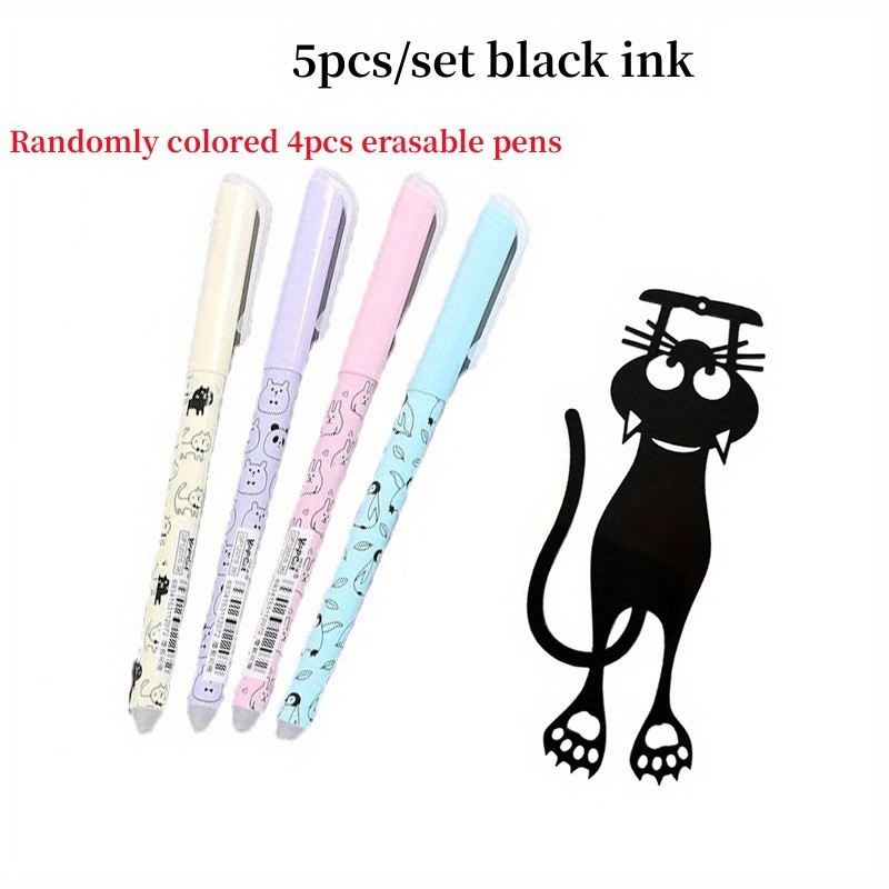 26 PCS Kawaii Erasable gel pens 0.38 mm Stationery Blue Black