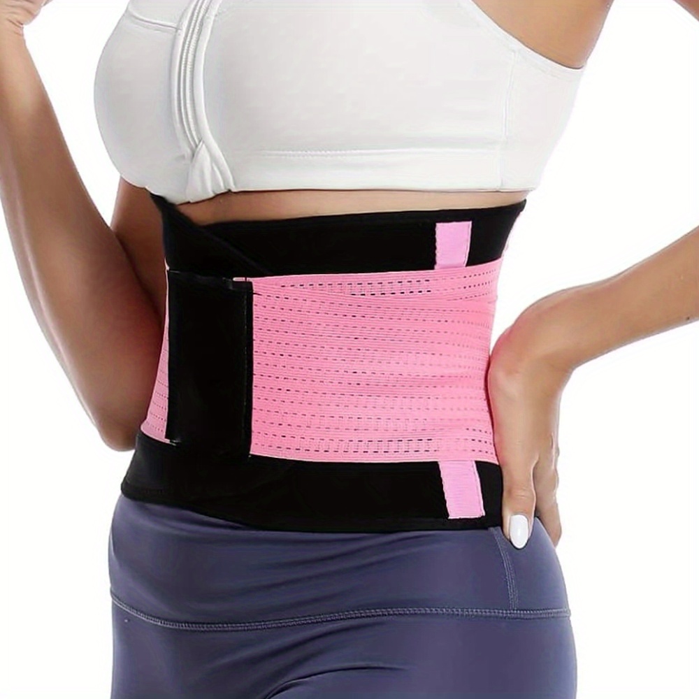Unisex Double-layer Tummy Control Waist Training Belt, Sweat Waist Trainer  Body Shaper