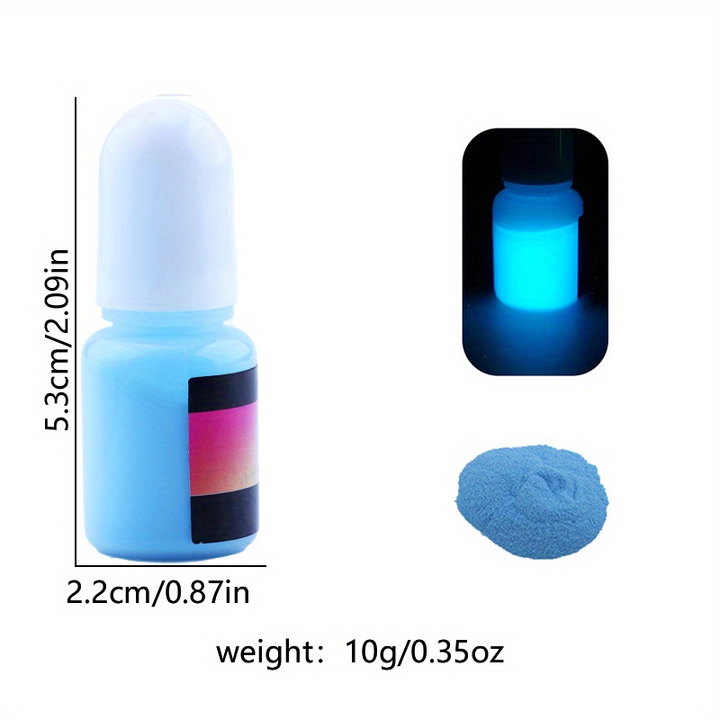 12Colors Glow in The Dark Pigment Powder Epoxy Resin Luminous Pigments UV  Lamp for Resin Crafts Slime Nail Art Acrylic Paint DIY - AliExpress