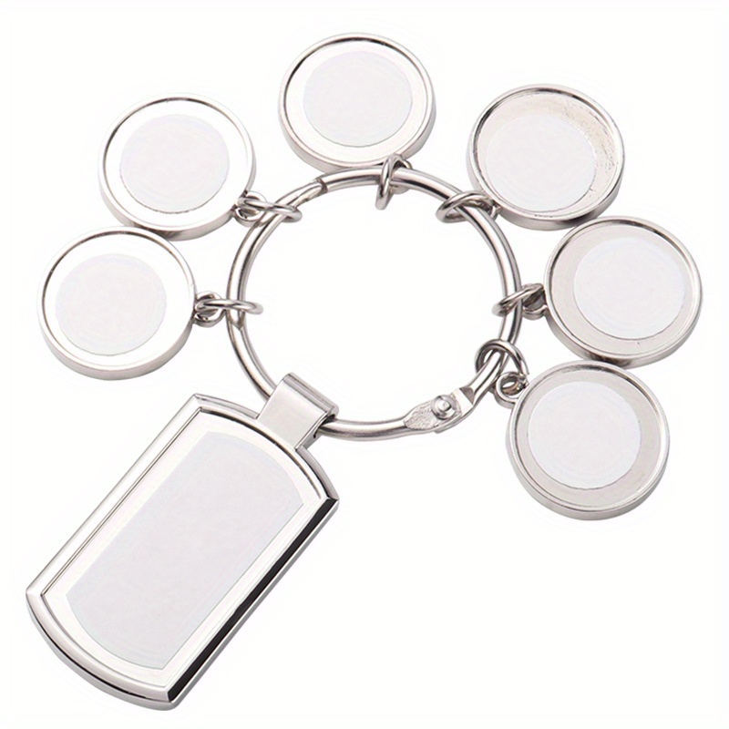 Sublimation Blank Key Ring Metal Blank Key Ring Sublimation - Temu