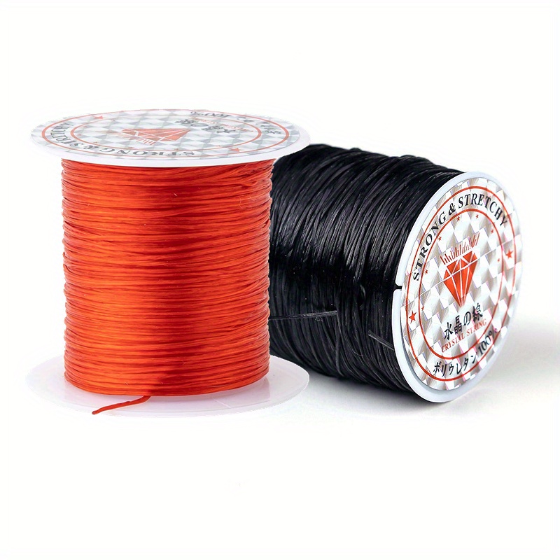 1pc 10m Elastic & Durable Nylon Beading Thread With Crystal Bead