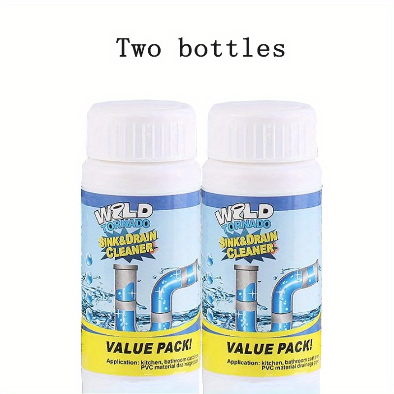 Wild Tornado Pipe Dredge Deodorant, Powerful Sink and Drain Cleaner, Quick  Foaming Toilet Cleaner, Dredge Agent for Kitchen and Toilet Pipes (2pcs)