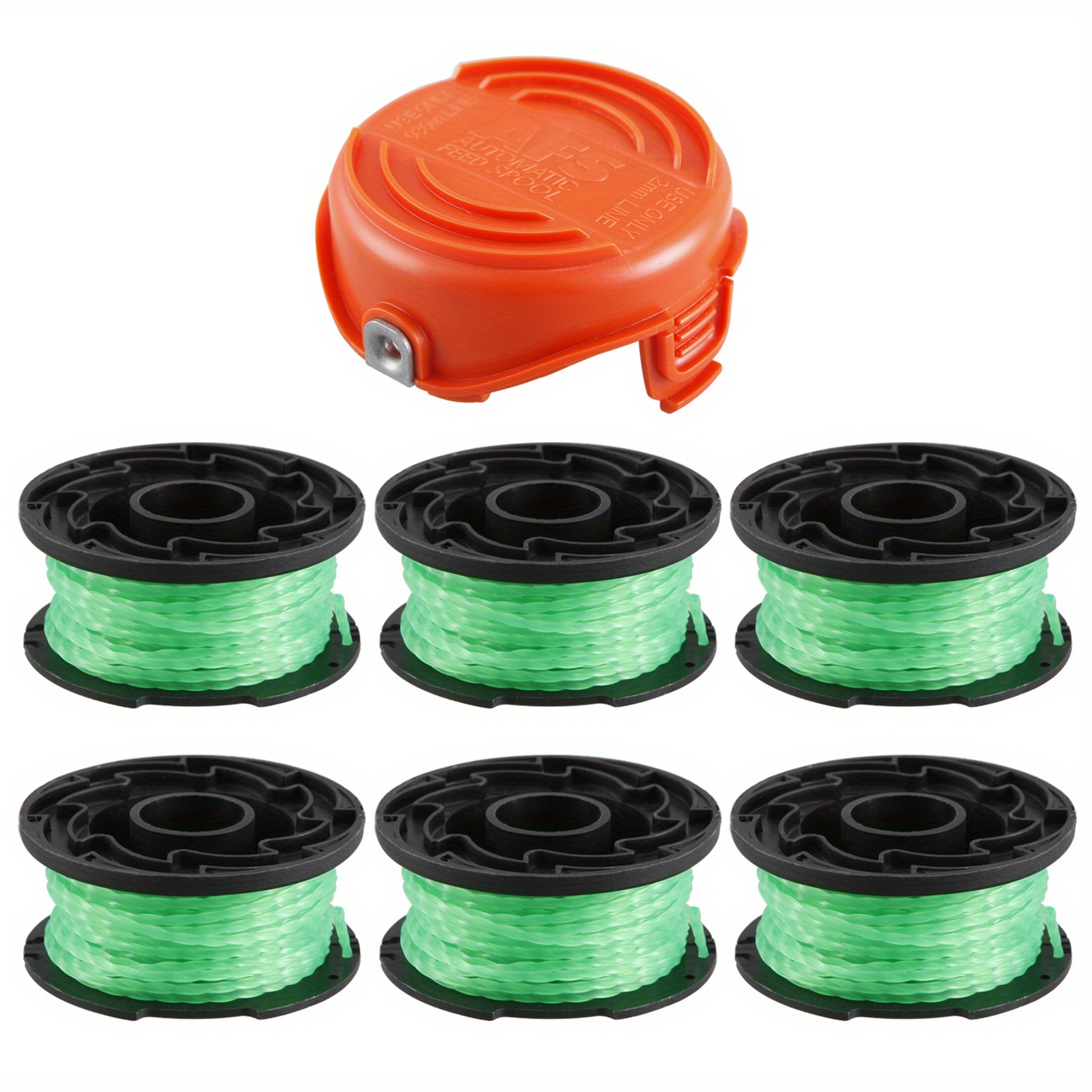  Trimmer Spools for Black and Decker RS-136 Weed Eater GE600  CST800 ST1000 ST4000 ST4500 ST6800 RS-136 with 20ft 0.065 String Trimmer  Refills Parts Auto-Feed,RS-136-BKP Replacement Spool (1 Pack) : Patio