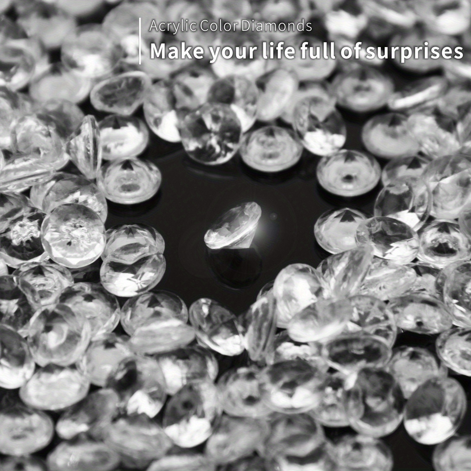  650 cubos de hielo falsos transparentes, cristales acrílicos de  diamantes de roca de diamantes para rellenos de jarrones, dispersión de  mesa, recuerdo de decoración de cumpleaños, eventos, bodas, artes y  manualidades 