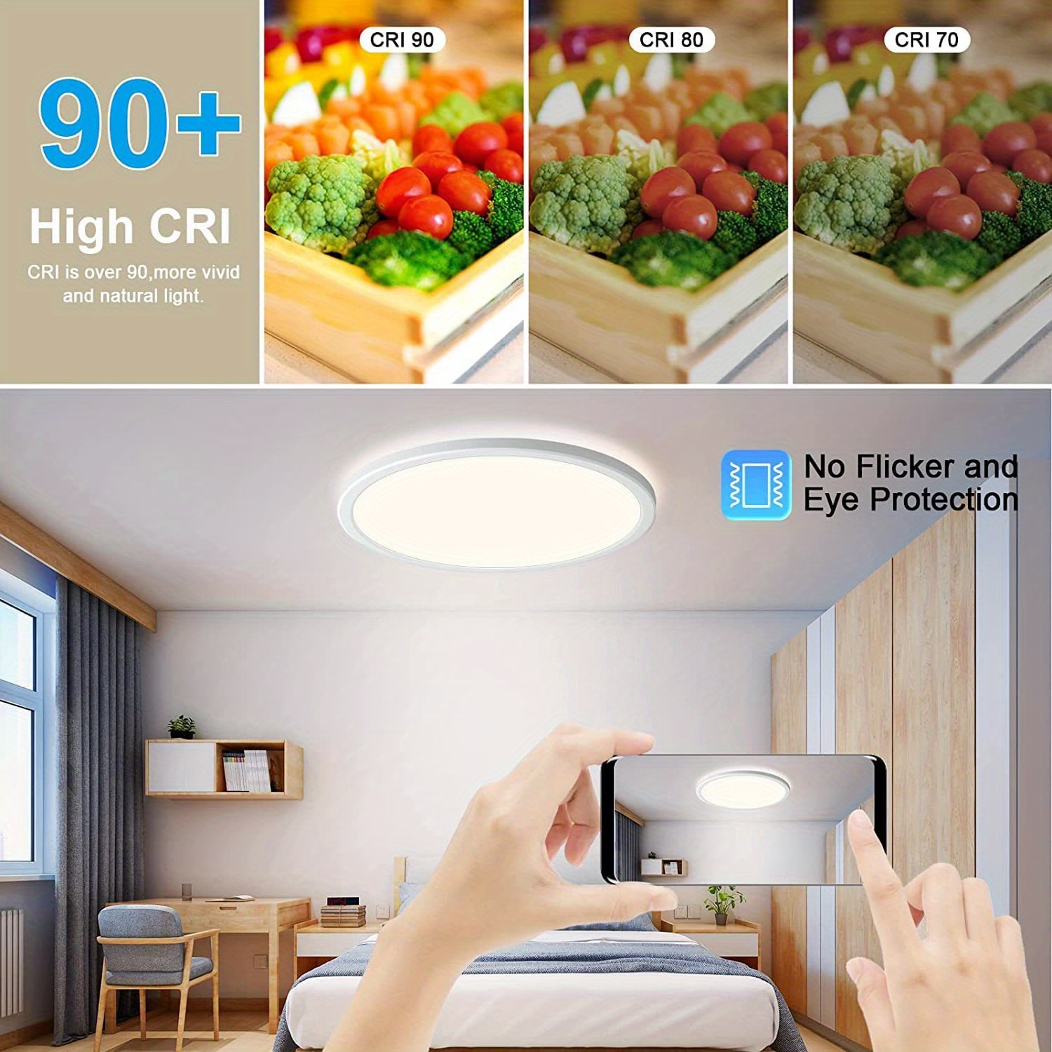 Remote controlled deals recessed ceiling light