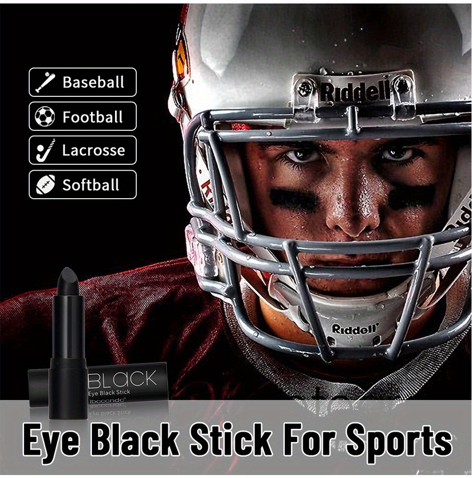 Football Black Stick Sports Eye Stick Football Face Paint - Temu