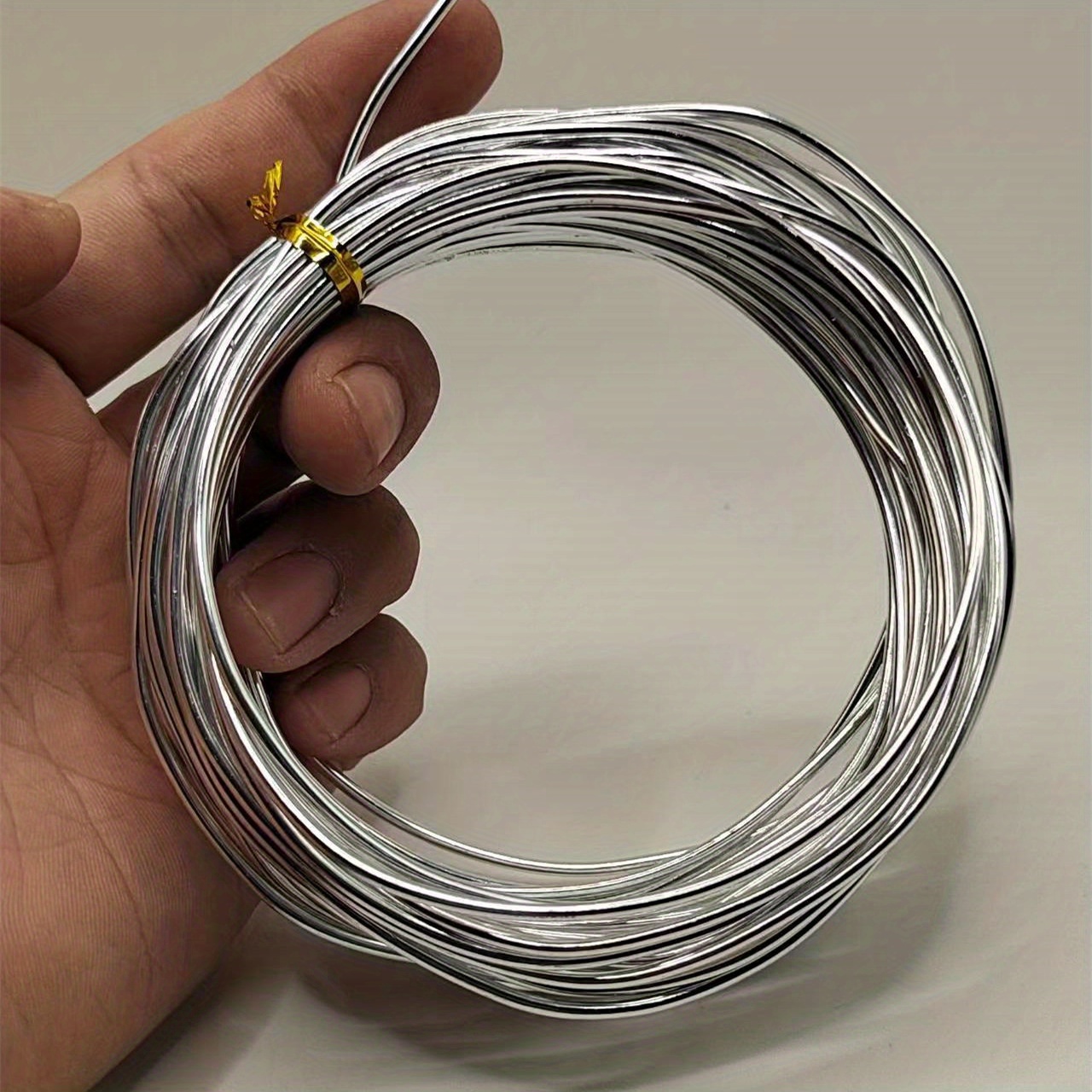 LEMESO Aluminium Wire, Flexible Metal Sliver Wire, for DIY Crafts, Jewelry  Making, 1mm/18 Gauge, 492 Feet Total