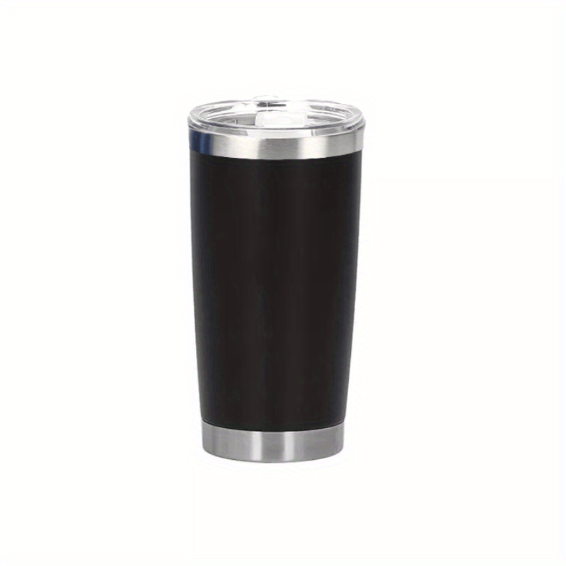 Black Vacuum Insulated Tumbler  20 oz Stainless Steel Travel Mug