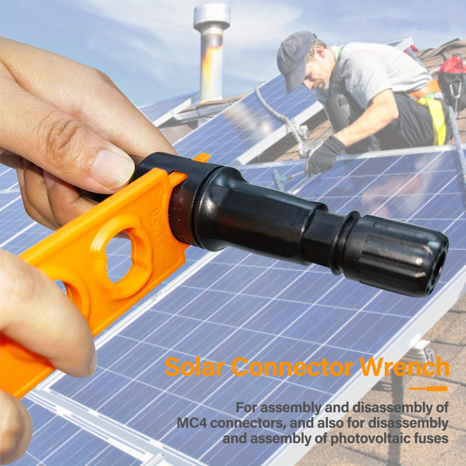 Solar Connector Wrench Tool Kit Easily Assemble Disconnect Temu