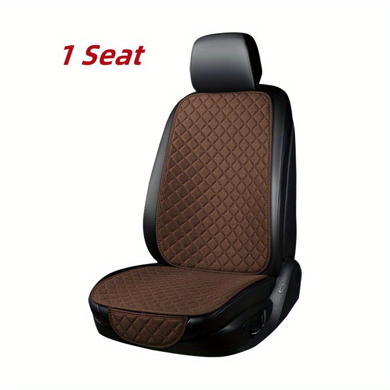 Universal Car Seat Cover Linen Front Seat Backrest Cushion Car Interior  Suitable For Cars, Trucks, Suvs And