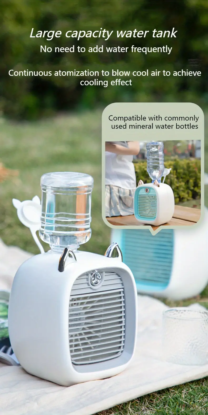 mini air conditioner fans desktop fan purifier outdoor house held adjustable humidifier fan details 2