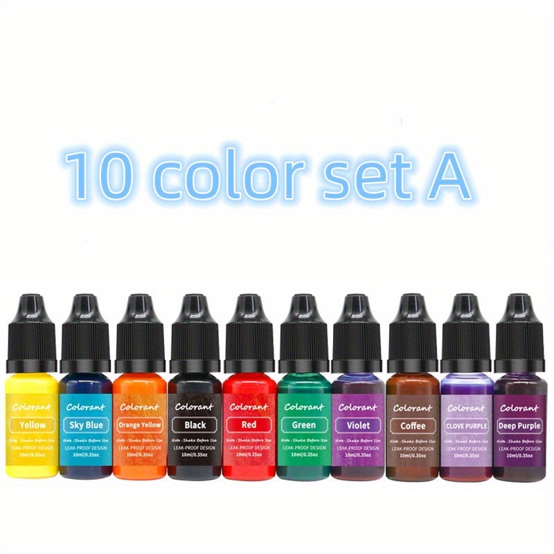16 Unids/set Colores Tinte Pigmentos Resina Cera Diy Uv - Temu