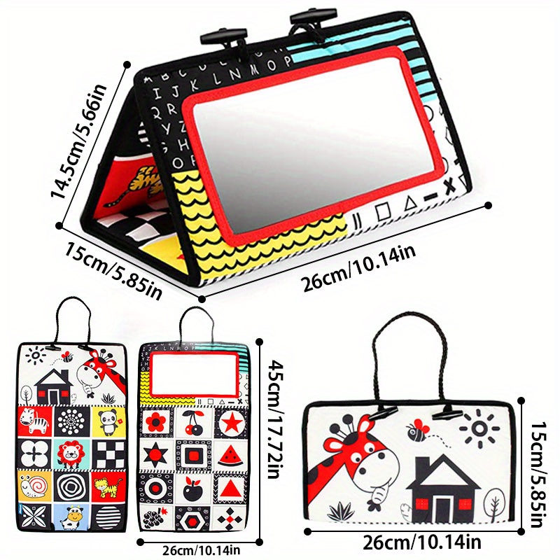 HappyKidsClub Specchio Montessori Neonati con Libri di Stoffa, Giochi  Sensoriali per Neonati - Regalo per Prima Infanzia - Giochi e Prodotti per  l'Età Evolutiva
