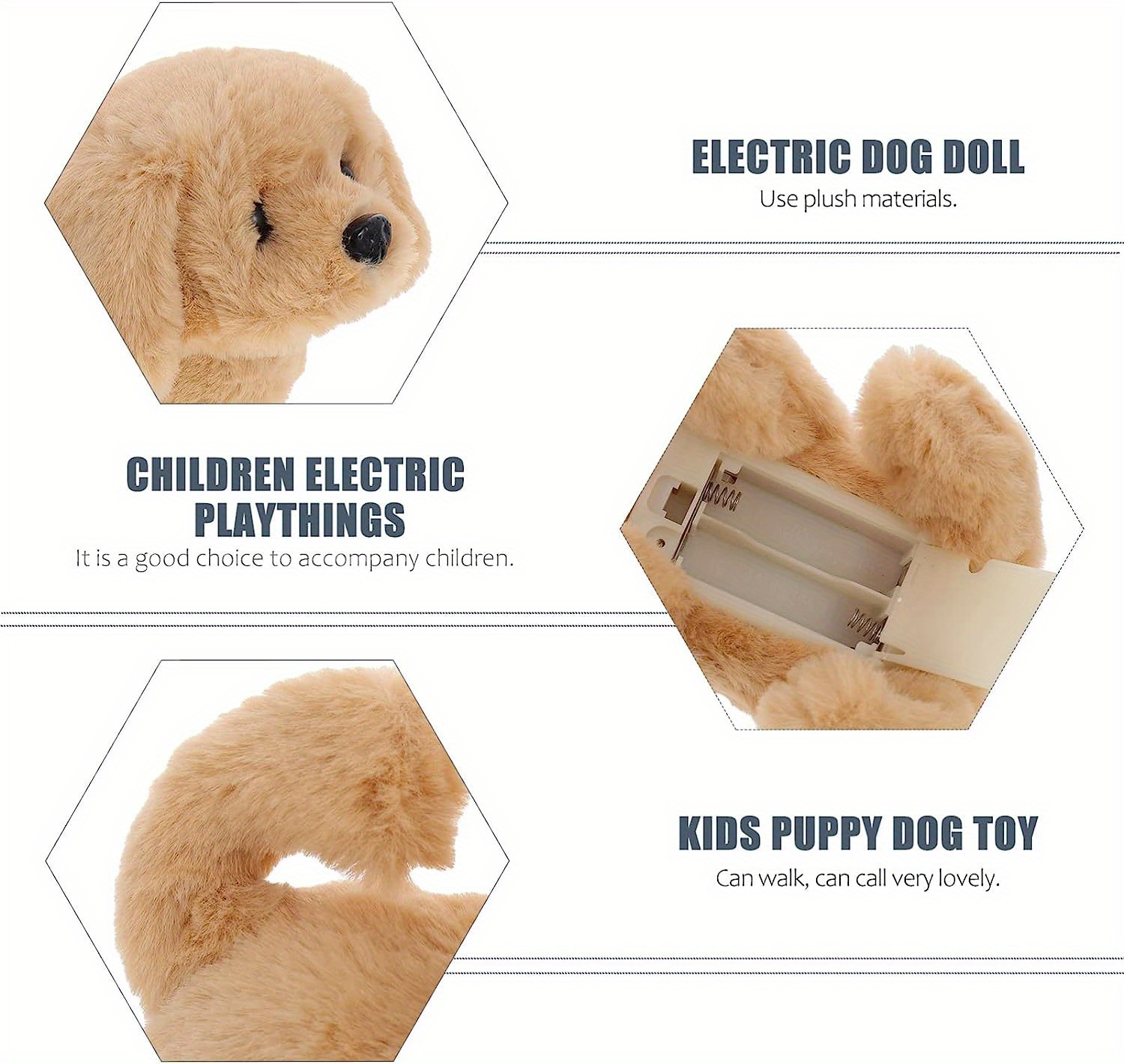Plush Puppy Dog Electronic Interactive Toy Walking Barking - Temu