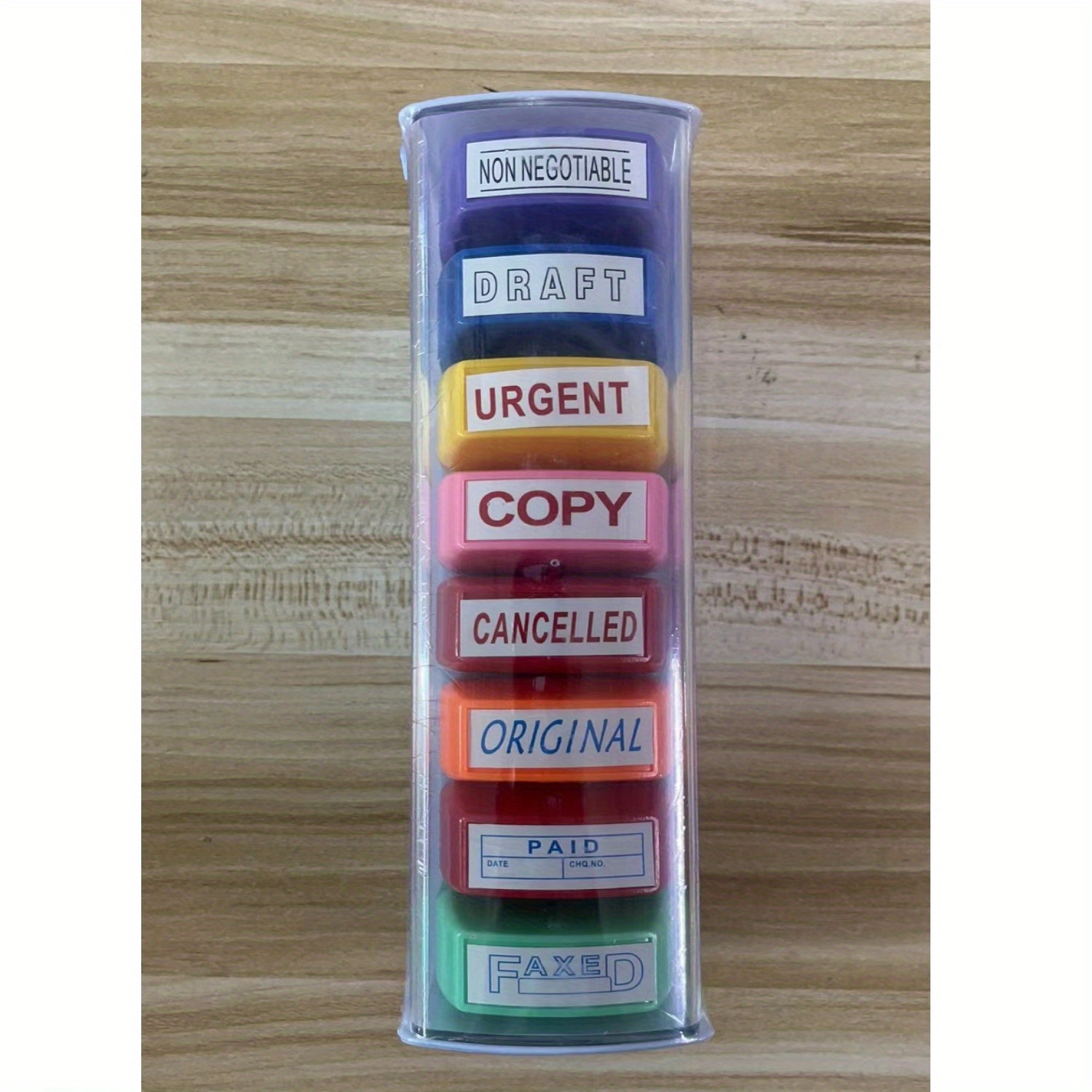 YQBOOM Paquete de 6 sellos para profesores, sellos de goma autoentintados  para comentarios, sellos fotosensibles de revisión de profesores para  niños