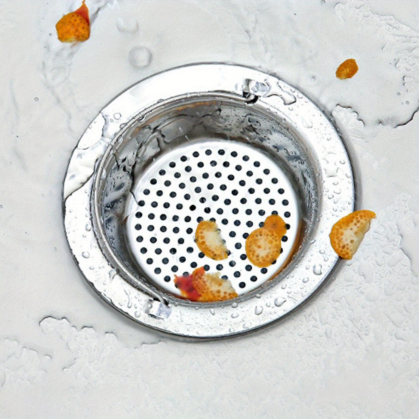 Sink Filter Mesh With Handle, Sink Filter Mesh Sink Stainless Steel Kitchen Dishwashing Vegetable Basin Filter Basket Sewer Floor Drain Mesh