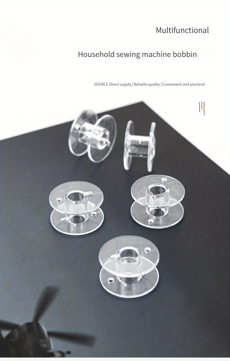 CraftsCapitol™ Premium 25 Bobbins Sewing Machine Plastic Spools