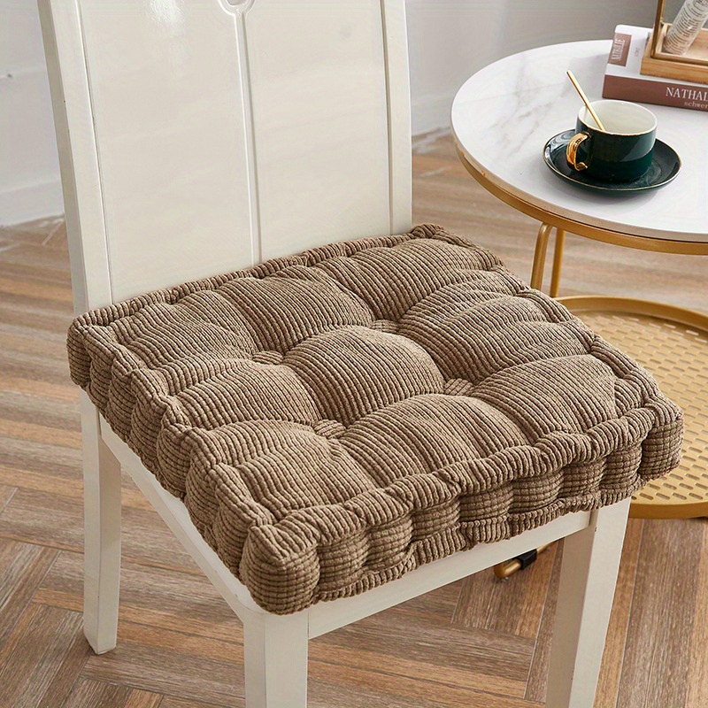 22 Thicken Corduroy Chair Cushion Round Seat Chair Cushion-square