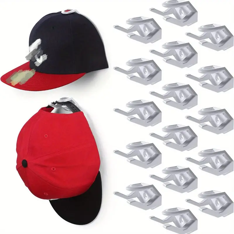 Adhesive Hat Hooks Wall Hat Rack Baseball Minimalist - Temu