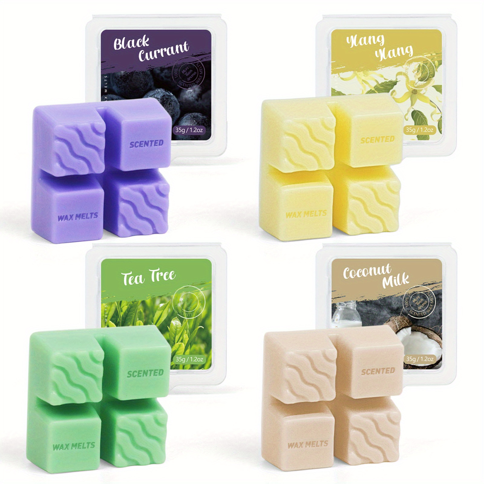 Symkmb 12 Pack Scented Wax Melts Wax Square, Scented Wax Melts
