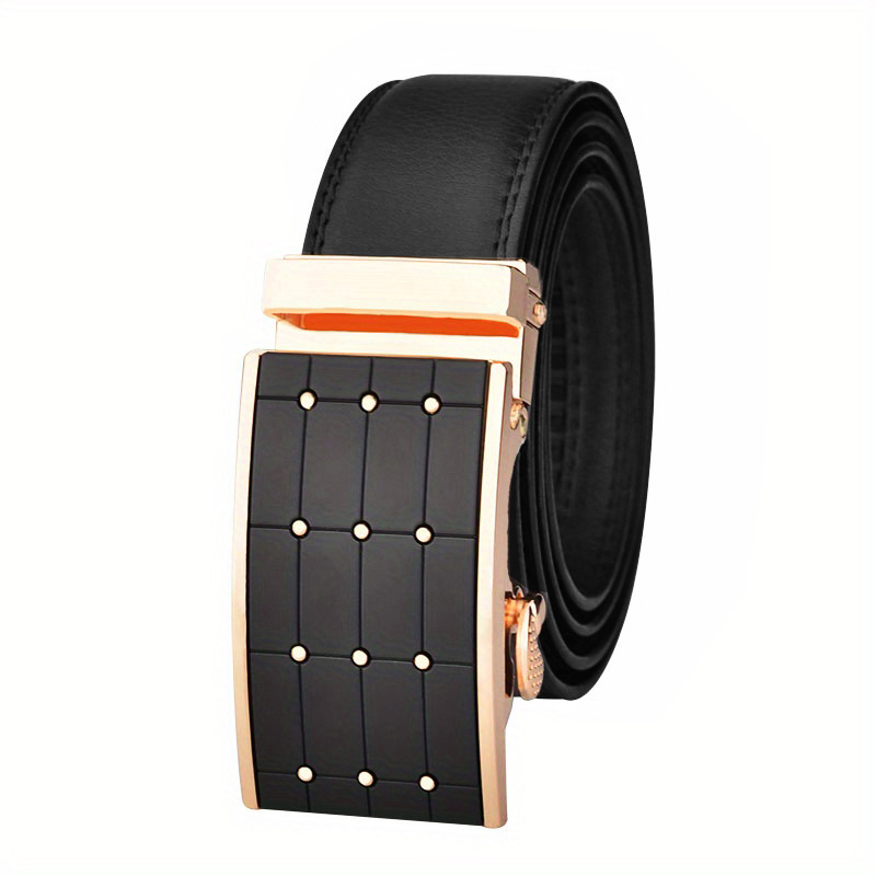 Shape patent leather belt