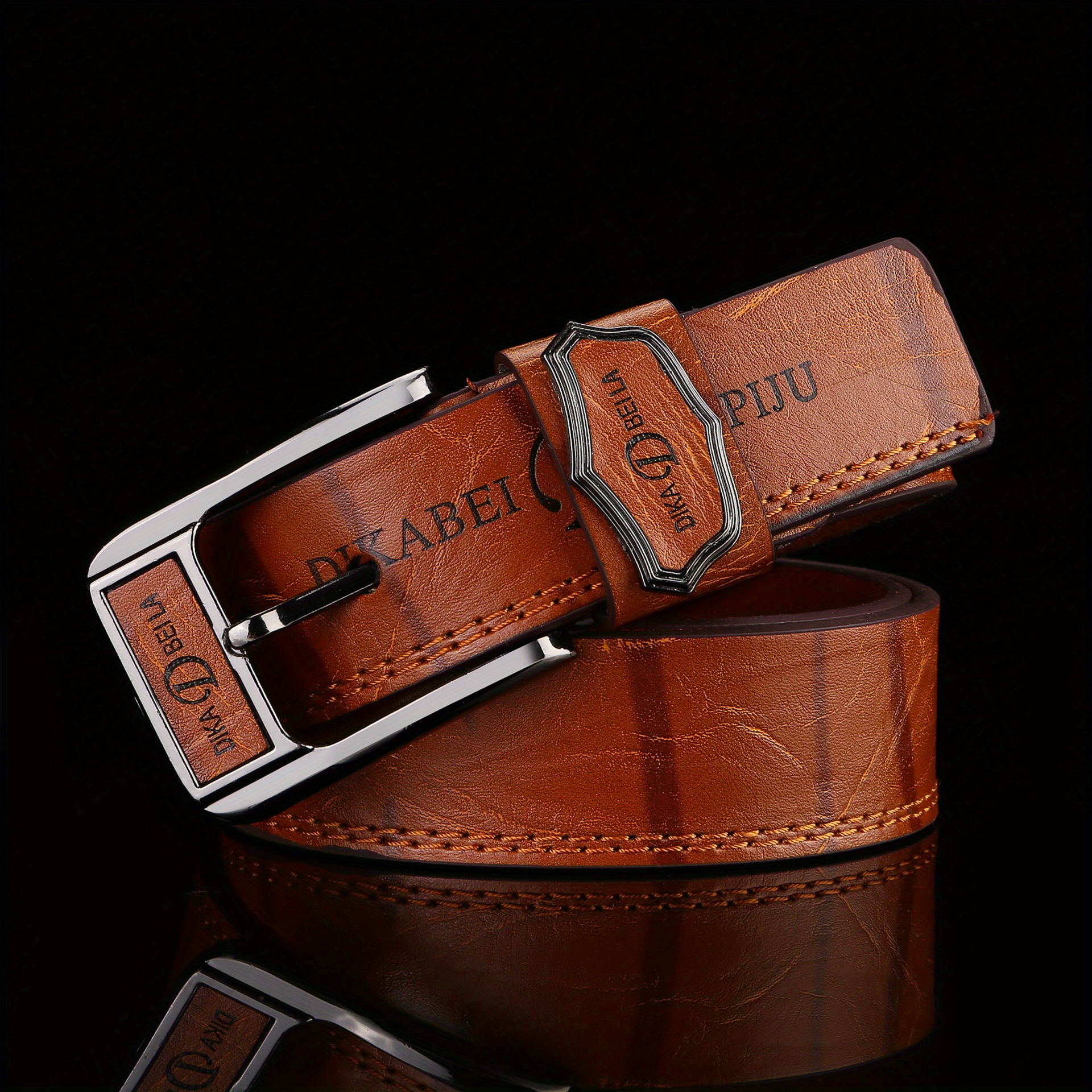 Classic Unisex PU Leather Belt Punk Solid Jeans Pants Belt