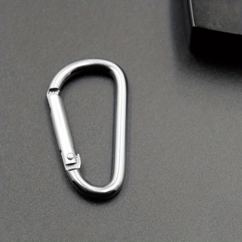 2/10pcs Stainless Steel Carabiner Clip Spring-Snap Hook - Lotsun Heavy Duty  Carabiner Clips For Keys Swing Set Camping Fishing Hiking Traveling