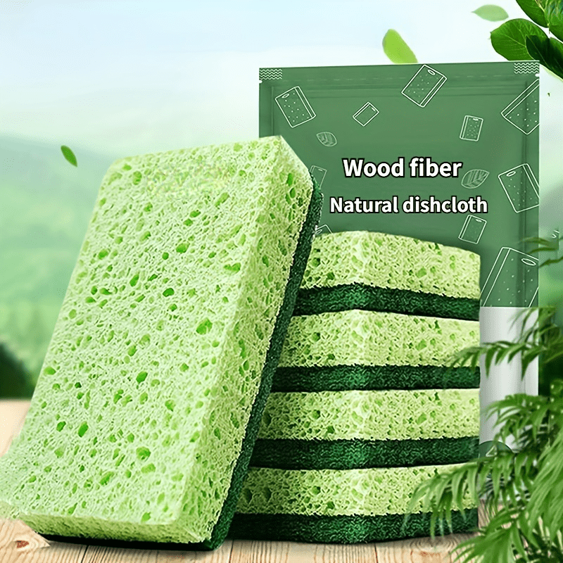 Sponges 3 Pack Dish Sponge Kitchen Sponges for Washing Dishes Household  Cleaning Scrub Sponge Absorbent Reusable Christmas Pattern
