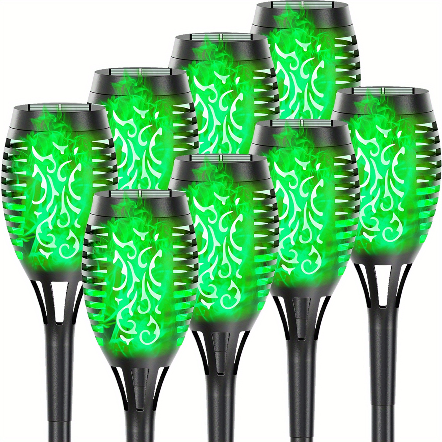 Solar Outdoor Lights 12led Solar Torch Lights Flickering - Temu