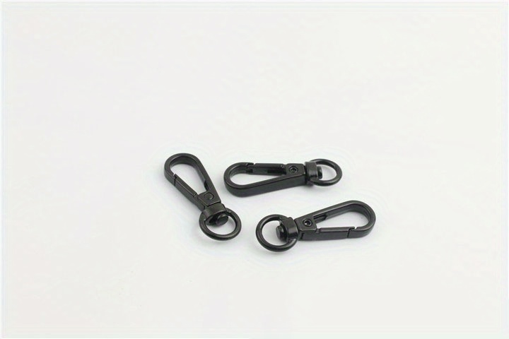 Bag Accessories Black Plastic Swivel Snap