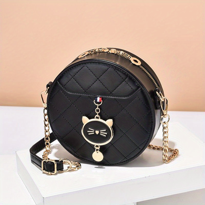 Summer Brand Handbag Embroidered Lozenge Chain Bag Lady Bow Plaid Shoulder  Bag Lady Crossbody Satchel Shoulder Bag