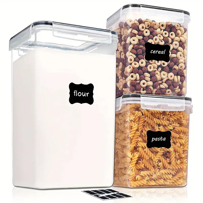 Extra Large Airtight Food Storage Containers W/ Lids For Flour