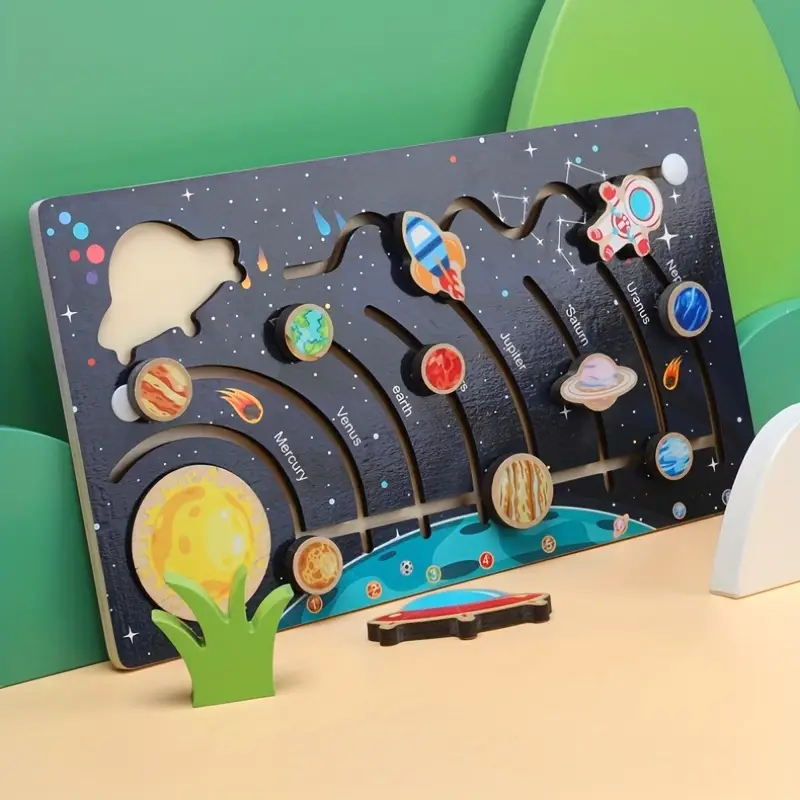 solar system planets puzzle board