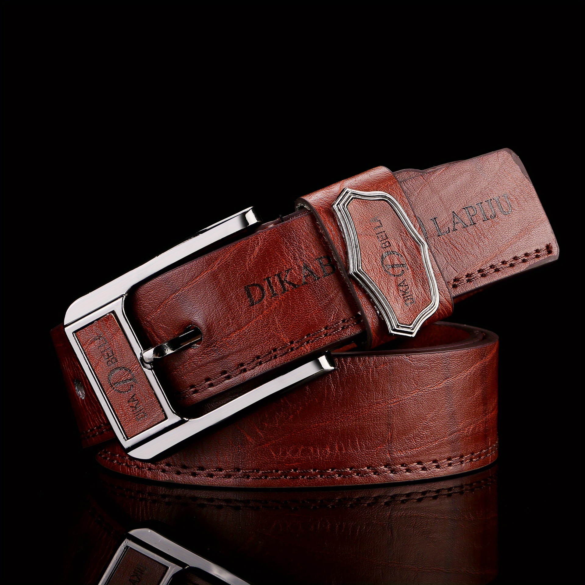 Classic Unisex PU Leather Belt Punk Solid Jeans Pants Belt