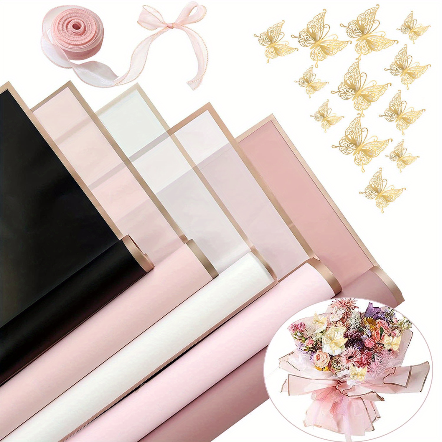 Waterproof Craft Paper You Are My Love Flower Wrapping Paper - Temu