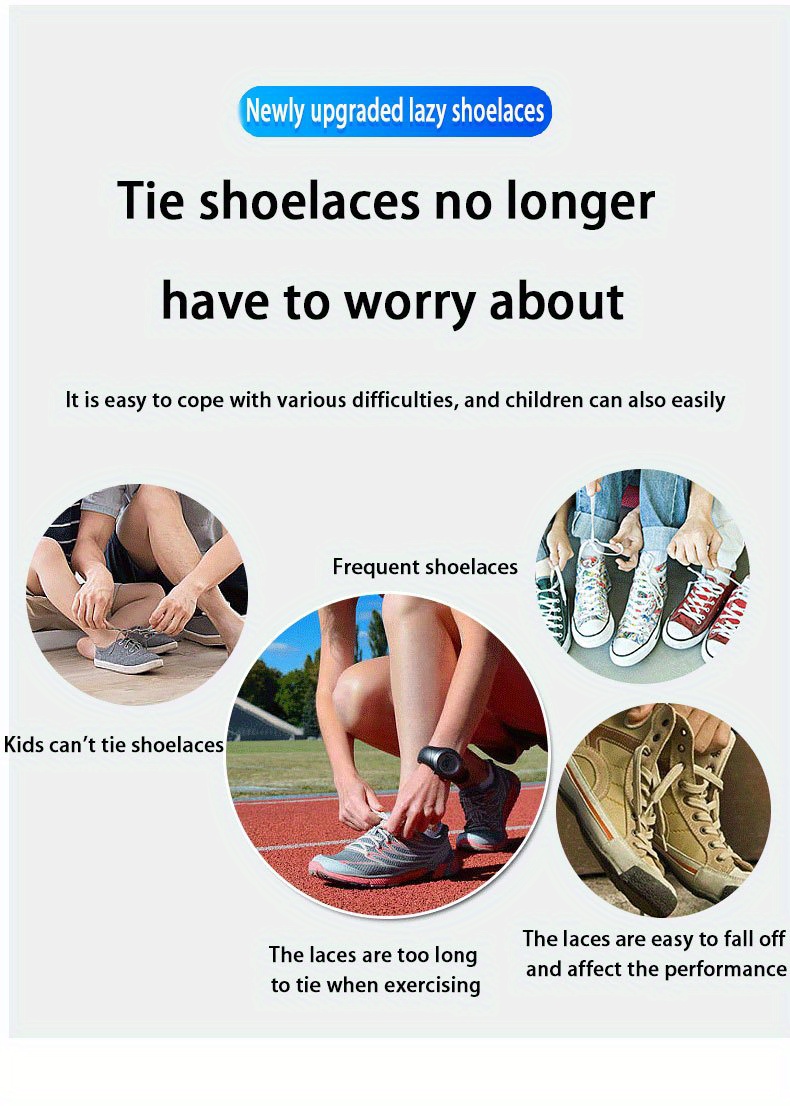 1 Pair Diamond Cross Locks No Tie Elastic Shoelaces for Sneakers, Durable Acetate Fiber