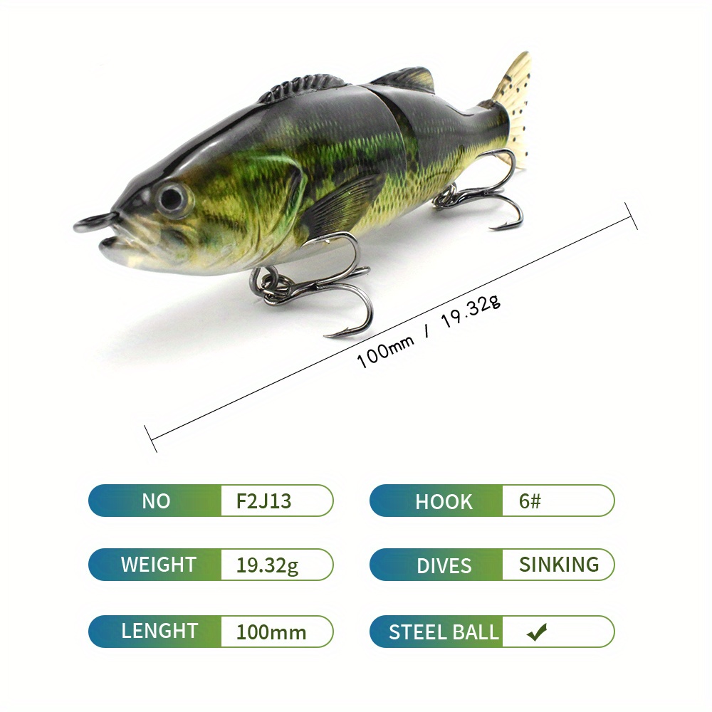 Big Glide Swimbait Durable Abs Body Fishing Lure Catching - Temu Mexico
