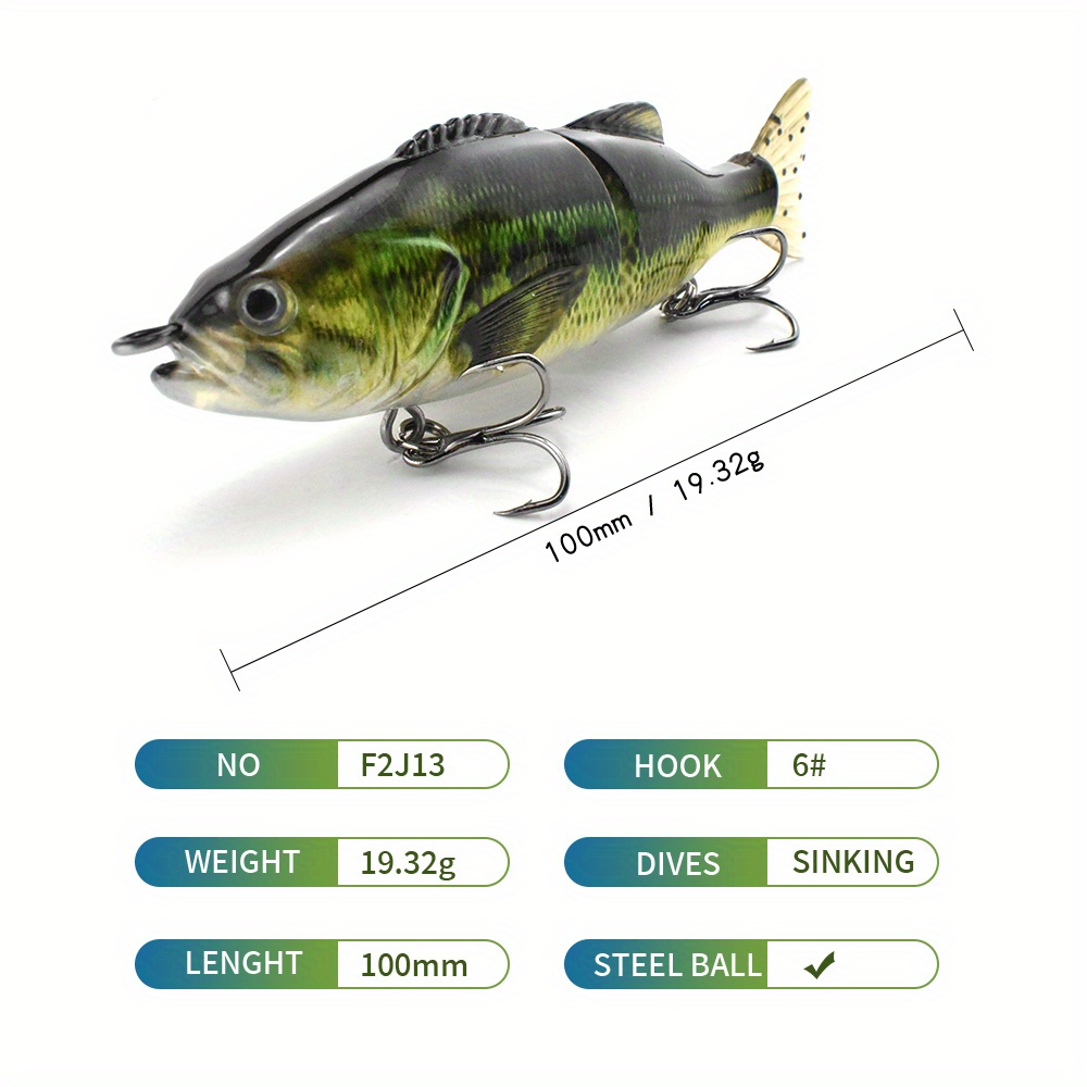 Big Glide Swimbait: Abs Plastic Hard Bait Fishing Lures - Temu