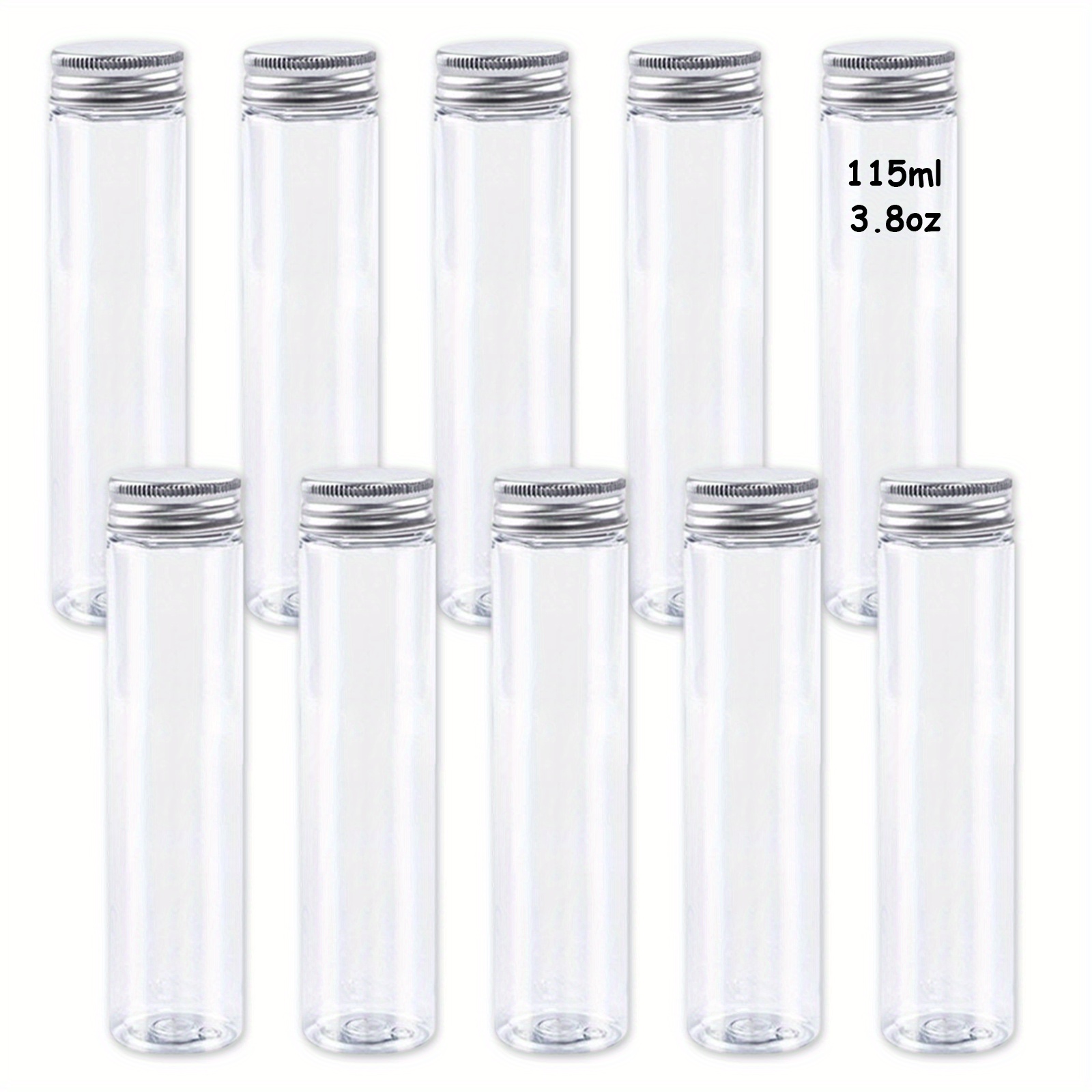 clear plastic tubes with caps