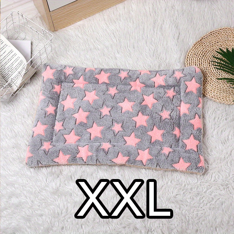 Paw Print Dog Blanket Soft Warm Dog Cat Bed Mat Puppy Dogs Sleeping